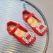 Kids' Shoes Girls Princess Shoes Spring And Autumn Soft Soled Red Leather Shoes Rhinestone Children's Toe Shoes For Children_vogvips.com