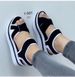 Women's Shoes Large Size Thick Soled Sandals Women's Flat Velcro Women's Beach Sandals_vogvips.com