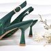 Women's banquet shoe bag set simple bright rhindiamond-decorated pointed stiletto daily commute wear_vogvips.com