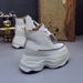 Ultra 14cm High Top Women's Autumn Winter New Style Hidden Heel 12cm Short Boots Petite Fashion Fleece Casual Shoes_vogvips.com