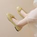 Round Head Single Shoes Women's Shallow Mouth Bow Soft-soled Ballet French Small Fragrant Wind Beanie Shoes_vogvips.com