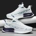 New Rotating Button Summer Men's Breathable Thick Bottom Popcorn Cushioned Running Shoes_vogvips.com
