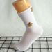 Socks Star Solid Color Women's Mid Tube Socks Of Wood Ear Sweet Long Socks Four Seasons Student Sports Cotton Socks_vogvips.com