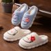 Women's Thick-Soled With Heel 2025 New Cute Girly Student Slippers Winter Plush Warm Cotton Shoes_vogvips.com