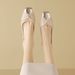 cameido Women's Low - Heeled Slip - On Shoes With Soft Soles, Soft Uppers, Square Toes And Low - Cut Openings_vogvips.com