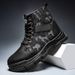 New Men's Shoes, Retro Camouflage Men's Martin Boots, Casual Shoes Men's Boots_vogvips.com