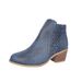Women's Winter Ankle Boots Hollow Out Mid Heel Side Zipper Martin Chunky Heel New_vogvips.com