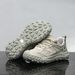 Men's Black Mesh Breathable Casual Sneakers Summer Lightweight Chunky Platform Shoes_vogvips.com