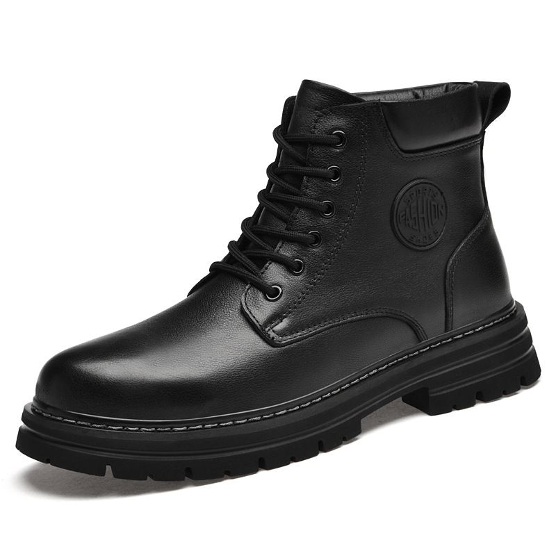 Men's Casual Men's Outdoor Low Heel Wind Tube Martin Boots Men's Boots_vogvips.com