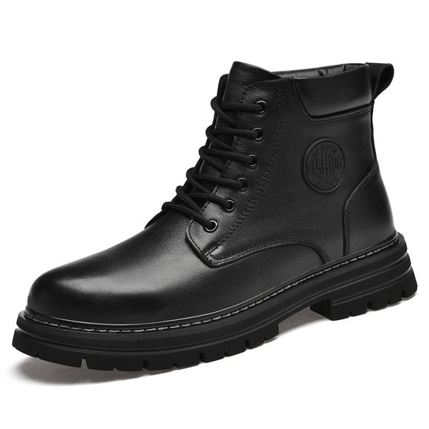 Men's Casual Men's Outdoor Low Heel Wind Tube Martin Boots Men's Boots_vogvips.com