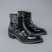 New Fashion Chelsea Boots Men's Brown Retro High-top Men's Boots European And American Fashion Boots British Gentleman Leather Boots_vogvips.com