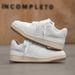 Men's Shoes Soft Soled White Sneakers, Lightweight, Non Slip, High Top, Thin, Trendy, Durable, High Street, Popular On Screen, Campus Style._vogvips.com