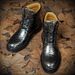 Men's Retro Snake-Patterned Faux Crocodile Leather Boots - Mid-Calf Martin Boots For Fashion & Comfort_vogvips.com