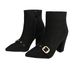 666-60 Women's Long Boots Pointed Toes, Thick High Heels, With A Comfortable, Warm, And Elegant Zipper At The Back_vogvips.com