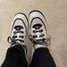 2026 Style Toe Round Spring New Black And White Panda Sneakers For Women Versatile Lace-up Thick Sole_vogvips.com