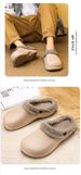 New Winter Fleece Cotton Shoes, Home Couple Flip-flops, Men's Thick-soled Warm Cotton Flip-flops On The Outside_vogvips.com