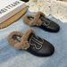 Soft Fur Women, Flat Mules For Outdoor Wear, Slip-On Lazy Shoes, New Autumn 2025_vogvips.com