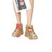 Women's High-Top Rhinestone Sneakers With Glitter Stripes - Fashionable Round-Toe Platform Shoes Comfortable PU Lining & PVC Sole - Casual Wear_vogvips.com