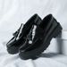 European Summer New Style Tassel White Loafers Slip-on Casual Men's Shiny Leather Shoes_vogvips.com