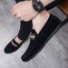 Euro Step Slip-On Lazy Fashion Round Toe Large Size Men's Loafers Casual Shoes_vogvips.com