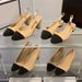 High-End New-Style Chunky Heel Sandals For Women, 2026 Color-Blocked Closed-Toe Trendy New Fairy-Like Casual Shoes_vogvips.com