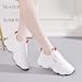 Women's Sneakers 2026 New Spring And Autumn White With Leather Upper, Thick Sole, Versatile Casual Dad-style Forrest_vogvips.com