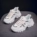 Ins Trendy Korean Version New Dad For Women Autumn Student Sports Leisure Shoes With Breathable Mesh And Increased_vogvips.com