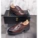 Euro Step Brogue Carved Men's Busins Casual Breathable Height-Increasing Leather British Style Pointed Toe Hair Stylist Work_vogvips.com
