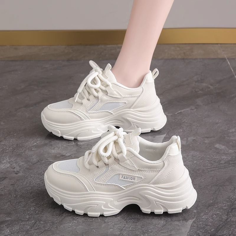 Shit-Stepping Feel Thick-Soled Dad Shoes For Women 2025 New Autumn Style Foot-Slimming Size 34 Shock-Absorbing Running Sports Shoes_vogvips.com