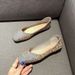 Square Toe Flat For Women 2023 New Style Shallow Mouth Loafers Satin Fabric Simple Flats Work Boat Shoes_vogvips.com