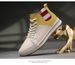 Invisible Mid-top Heightening Shoes Men's Breathable British Style Soft Sole Inner Heightening Men's Shoes Sports And Leisure Board Shoes_vogvips.com