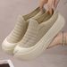 Summer Breathable Mesh Sneakers For Ladies Soft Sole Women S Casual Slip On Mules Slippers Flat Bottom Vulcanize Shoes_vogvips.com