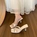 Vintage French Open-Toe Stiletto For Women Summer Outdoor Evening Style Elegant High Heel Slide Sandals_vogvips.com