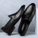 Casual Shoes 2024 Black Genuine Leather Gentleman Fashion Dress Men Business Loafers Men's Slip On Big Size 49_vogvips.com