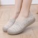 Spring New Fashion Breathable Versatile Non-Slip Wear-Resistant Round Toe Casual Slip-On Women's Single Shoes_vogvips.com