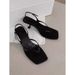 French-style Leather For Women, New Summer Model, Soft Leather, Slip-on, Stiletto Heel, High-heeled Sandals With Back_vogvips.com