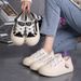 Platform Canvas Shoes Female Students Casual Half Drag White Shoes Breathable Versatile Board Shoes_vogvips.com
