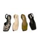 2025 New Summer French Style Closed-Toe Sandals Soft Sole Women's Square Toe Flat Design Sense Single Shoes_vogvips.com