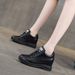 2025 New Women's Height-Increasing Shoes Spring And Autumn Versatile Sports Casual High-Heel Wear-Resistant College_vogvips.com