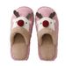 Cute Christmas Reindeer Cotton Slippers For Women, Winter Fashion Slippers, Home Anti-slip Couple Furry Slippers_vogvips.com