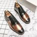 British Style Pointed Toe Business Leather Fashion Casual Black Large Size Formal Handsome Office Men's Shoes_vogvips.com
