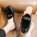 Men Backless Slip-On Business For Casual Half-Slip British Style Leather Closed-Toe Breathable Small Slippers Young_vogvips.com