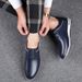 2025 New Korean Edition Lace Up Genuine Breathable Casual Leather Men's Trendy Shoes_vogvips.com