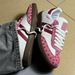 Sweet Pink Heart Print Low Top Trainers Classic Gum Sole Daily Street Footwear_vogvips.com