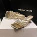Women's Glitter Strappy Sandals – French-Inspired Block Heel Open-Toe Shoes For Dresses (Black/Gold/Silver)_vogvips.com