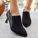 Spring/Summer 2026 New Vintage Single-Heel Women's Pointed-Toe Mid-Heel Shoes_vogvips.com