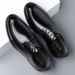 Leather Buine Formal Autumn New Civil Servant Pointed Lace-up Men' Caual Veratile Soft Sole Breathable Single_vogvips.com