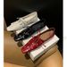 Lan Cabinet Super Soft Loafers For Women Lace Up Rivet Red Leather Shoes Square Toe Cm Hidden Heel Single_vogvips.com