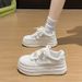 Little White Shoes Women's Platform Female Students' Leisure Sports Versatile Board Shoes Street Shooting_vogvips.com