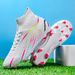 New High Top Shoes With Long Broken Nails For Men Women's Football Competition Training Sports Shoes, Anti Slip And_vogvips.com